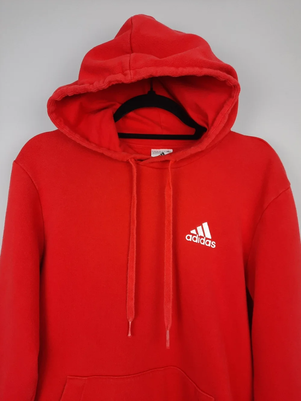 Adidas Men's Red Cotton Blend Hoodie size Small
